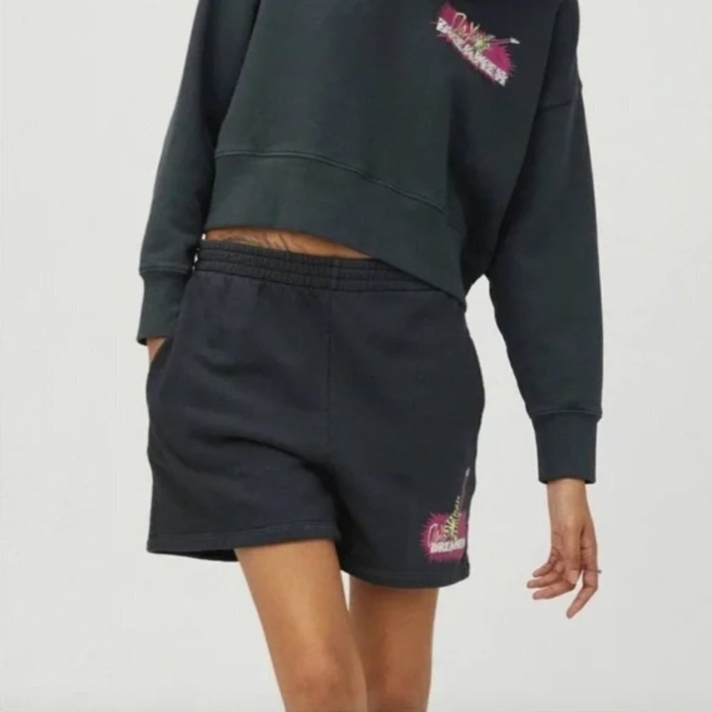 NWT Daydreamer guitar shop boyfriend graphic shorts